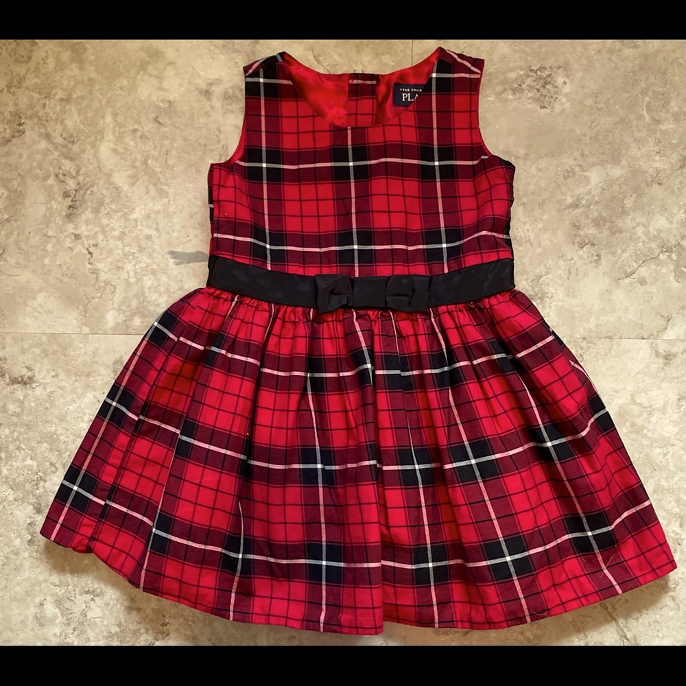 The Children's Place Plaid Holiday Dress Sz 3T
